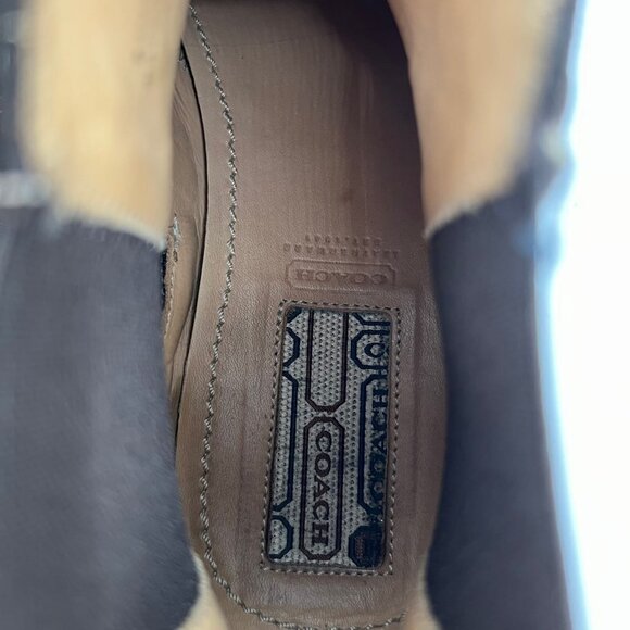 Coach Brown Italian-Made Suede Ankle Boots | Versatile for All Seasons - Picture 10 of 12